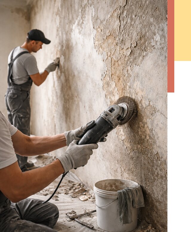 Снятие и удаление краски со стен в Гагарине от 2185 руб. — ОТДЕЛОЧНИК-Ггр