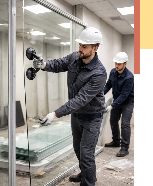 Демонтаж стеклянных перегородок в Гагарине от 3329 руб. — быстро и недорого | ОТДЕЛОЧНИК-Ггр