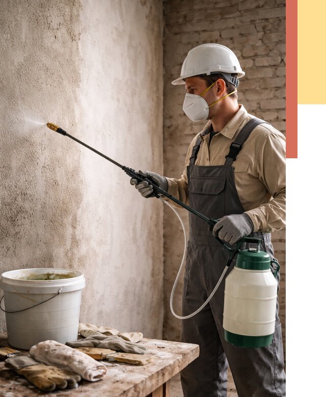 Антисептическая обработка стен в Гагарине от 1248 руб. — быстро и недорого | ОТДЕЛОЧНИК-Ггр