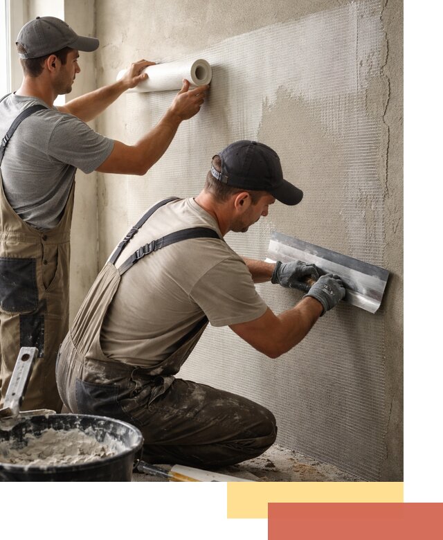 Армирование стен стеклосеткой в Гагарине для прочной отделки