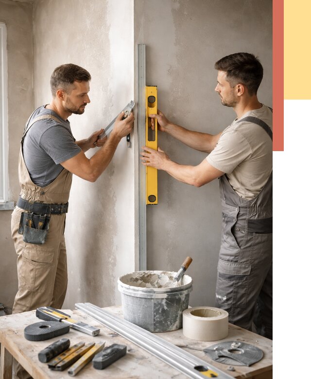 Выведение углов стен в Гагарине от 1925 руб. быстро и недорого | ОТДЕЛОЧНИК-Ггр