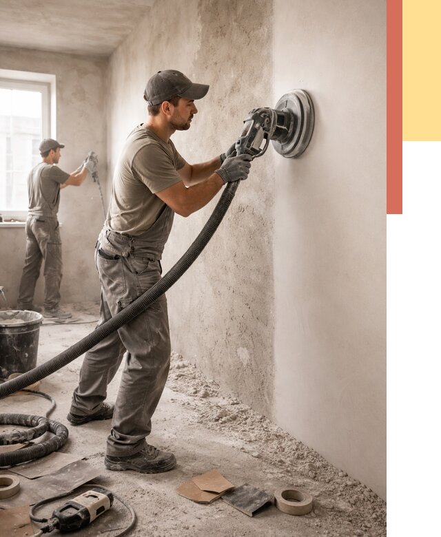 Шлифовка стен в Гагарине от 1248 руб/м2 — быстро и недорого | ОТДЕЛОЧНИК-Ггр