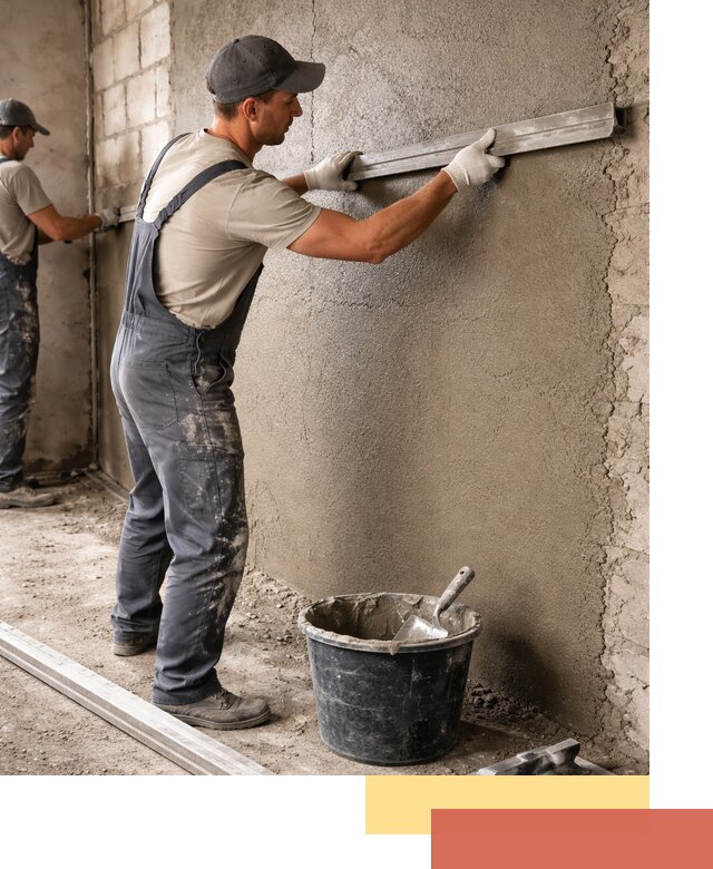 Штукатурка стен цементно-песчаная в Гагарине профессионально