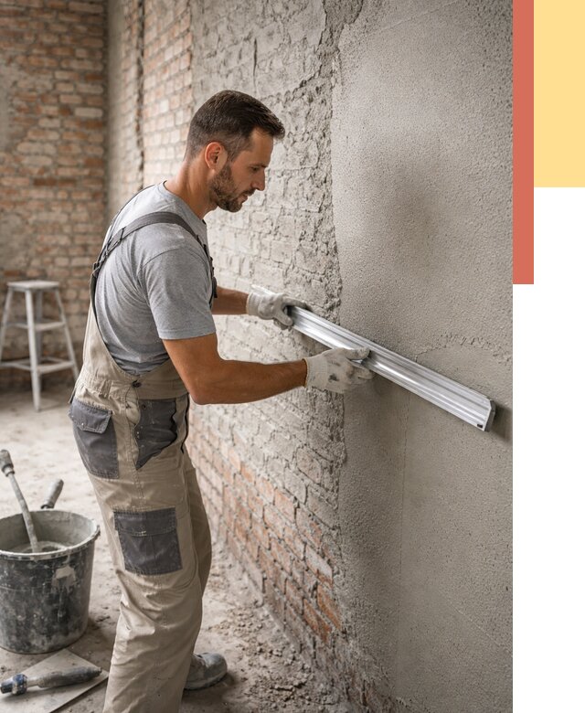 Штукатурка кирпичных стен в Гагарине от 4682 руб/м2 — быстро и недорого | ОТДЕЛОЧНИК-Ггр