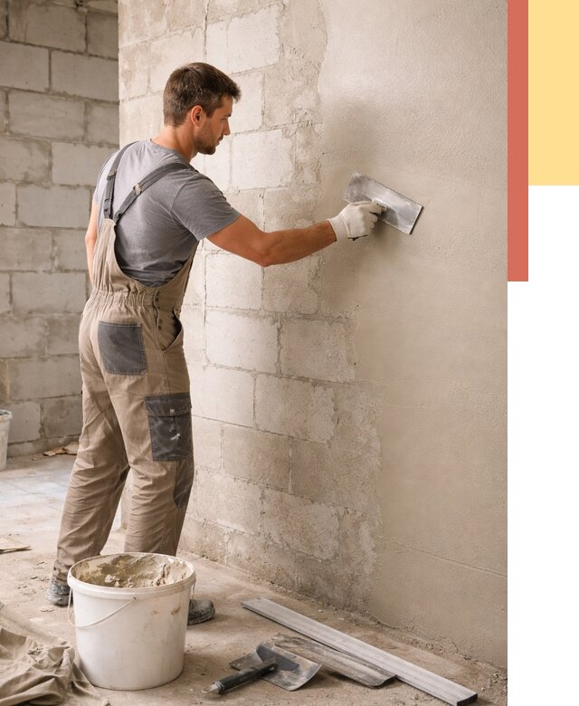 Штукатурка стен из газобетона в Гагарине от 2185 руб./м2 — быстро и недорого | ОТДЕЛОЧНИК-Ггр