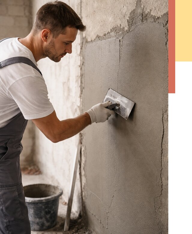 Штукатурка стен под плитку в Гагарине от 4370 руб./м2 — выравнивание под плитку | ОТДЕЛОЧНИК-Ггр