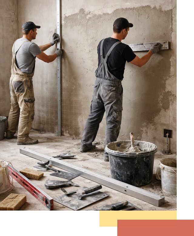 Профессиональная штукатурка стен под плитку в Гагарине