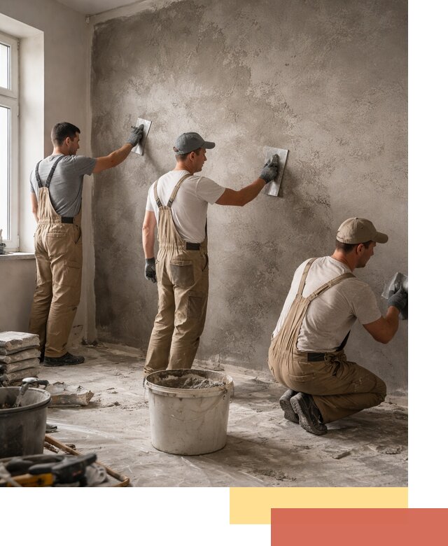 Декоративная штукатурка под бетон в Гагарине для стен и потолков