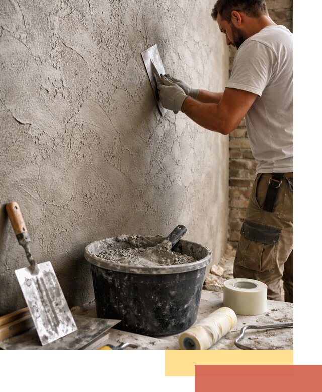 Декоративная штукатурка лофт в Гагарине — отделка стен и потолков