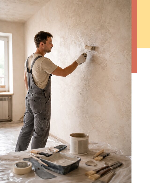 Нанесение лессирующей краски по декоративке в Гагарине от 1821 руб. | ОТДЕЛОЧНИК-Ггр