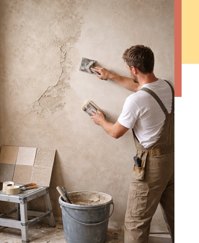 Ремонт декоративной штукатурки в Гагарине от 4682 руб. под ключ | ОТДЕЛОЧНИК-Ггр