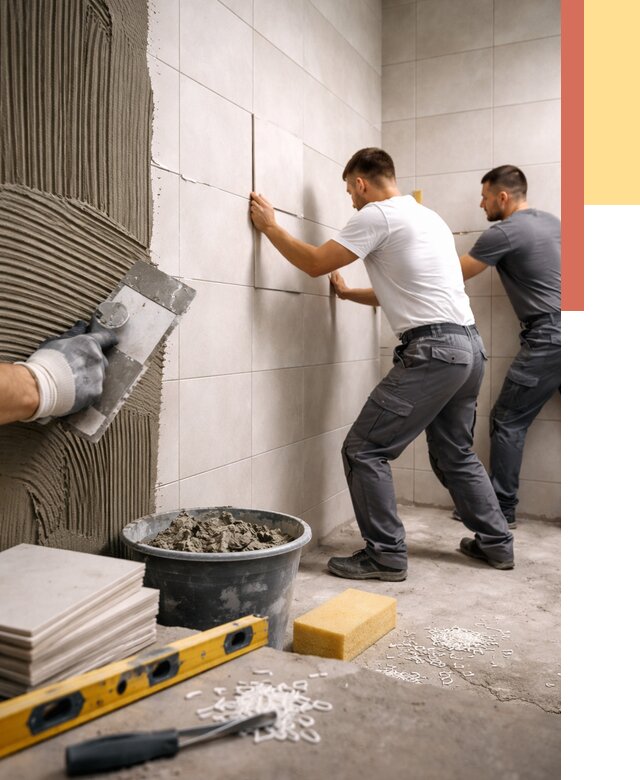 Укладка плитки на стены в Гагарине от 884 руб. — качественно и недорого | ОТДЕЛОЧНИК-Ггр