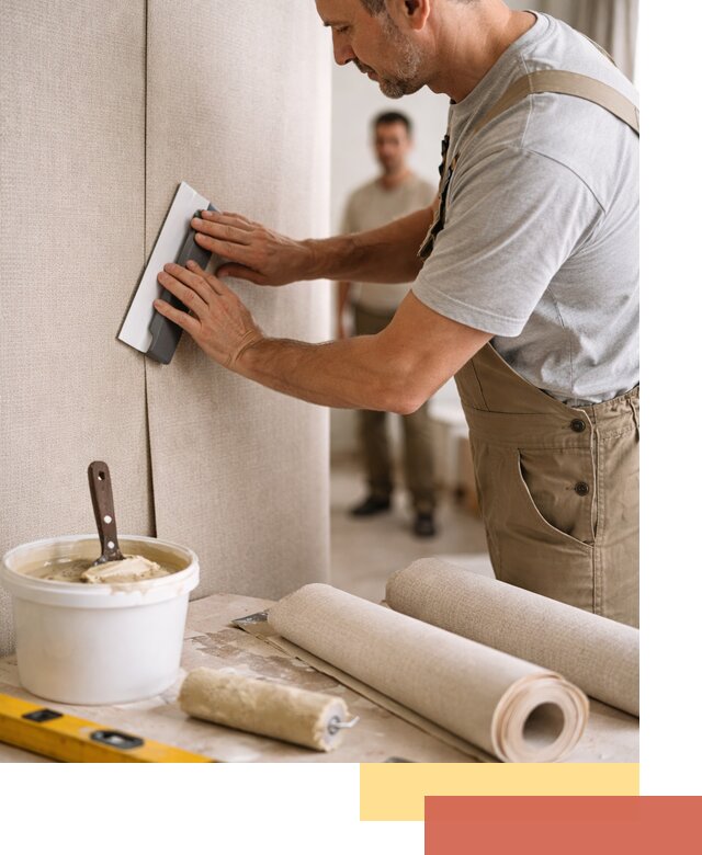 Поклейка текстильных обоев в Гагарине профессионально и аккуратно