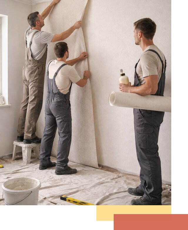 Оклейка стен обоями в Гагарине — качественно и профессионально