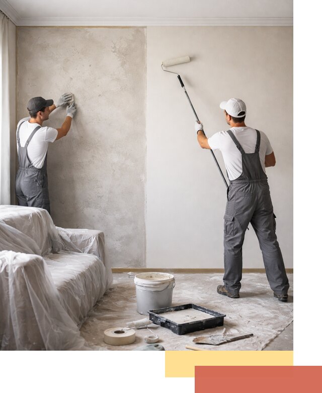 Покраска стен антивандальной краской в Гагарине