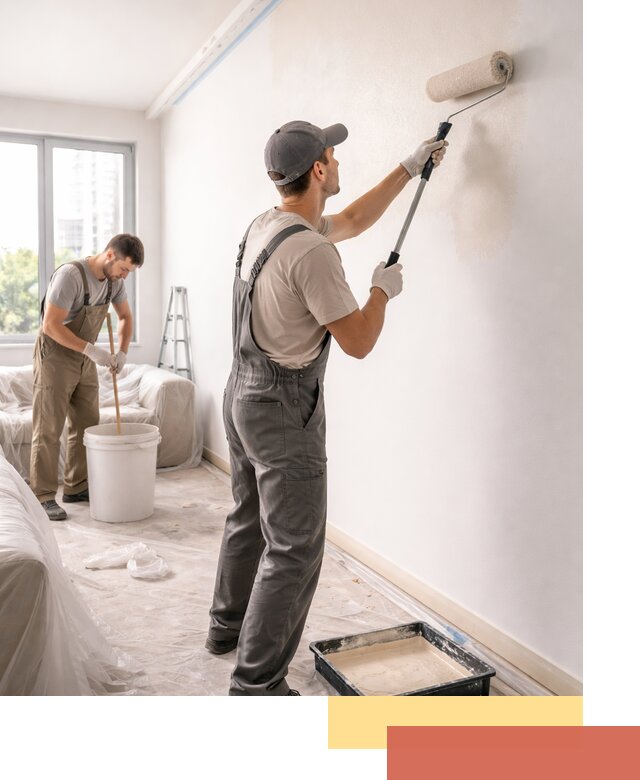 Покраска стен в офисе в Гагарине — быстрый и качественный ремонт