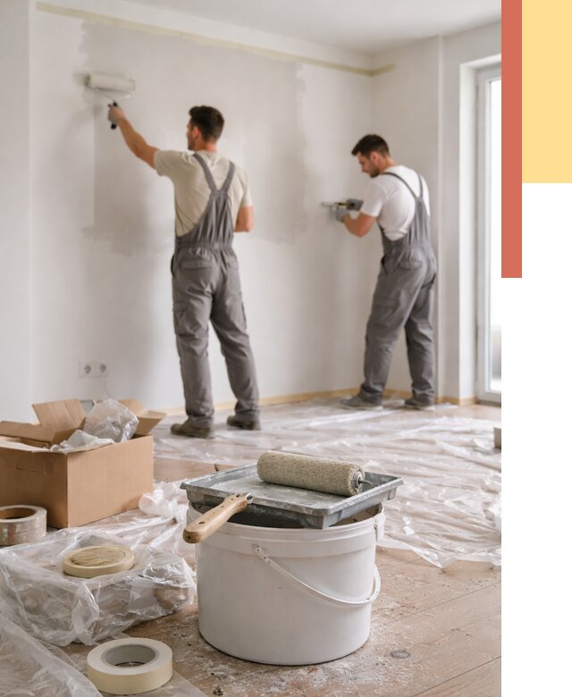 Покраска стен в квартире в Гагарине от 2601 руб/м2 — быстро и недорого | ОТДЕЛОЧНИК-Ггр