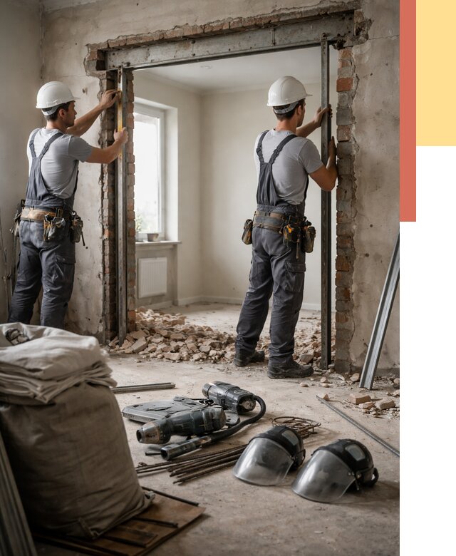 Расширение дверного проема в Гагарине от 13005 руб. под ключ | ОТДЕЛОЧНИК-Ггр