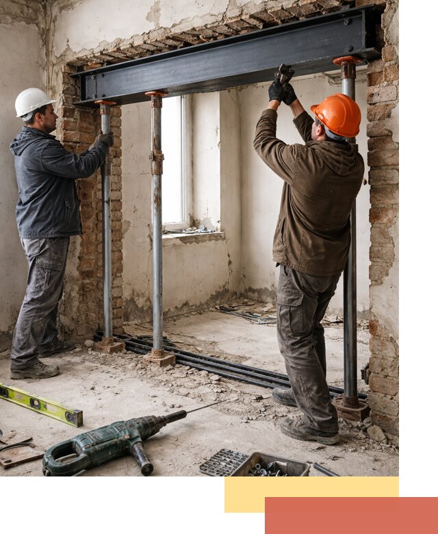 Усиление проема в стене в Гагарине для расширения и безопасности