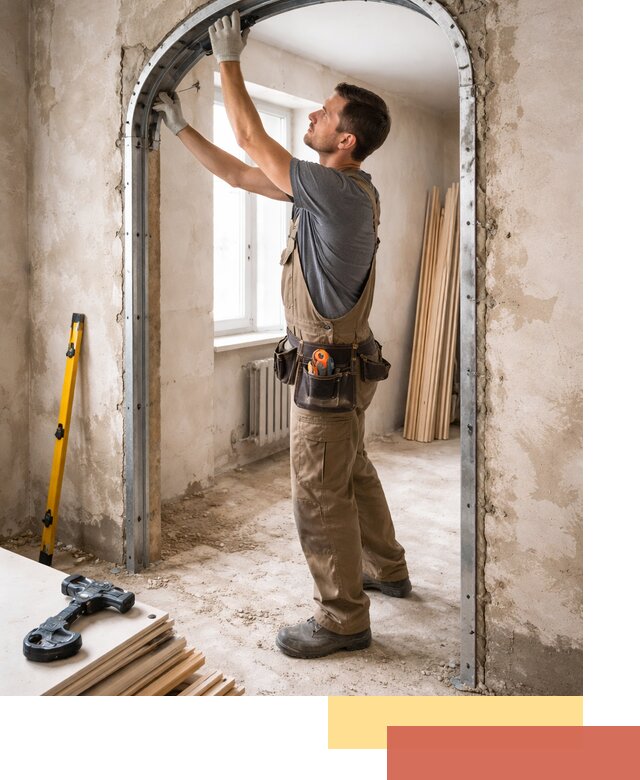 Устройство арочного проема в Гагарине под ключ