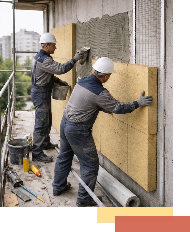 Утепление стен зданий и домов в Гагарине качественно и надежно