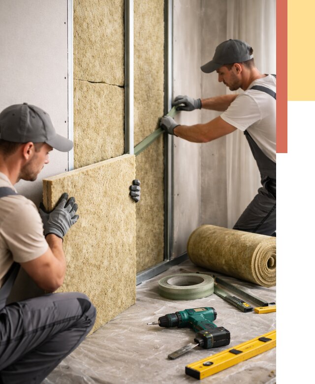 Шумоизоляция стен в Гагарине под ключ от 1925 руб. | ОТДЕЛОЧНИК-Ггр