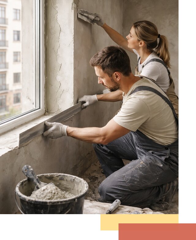 Штукатурка откосов дверей и окон профессионально в Гагарине