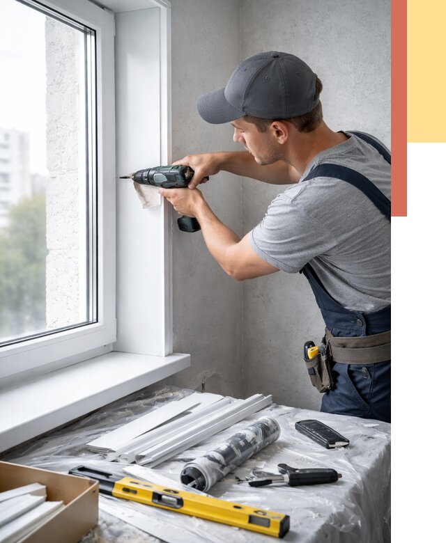 Установка пластиковых откосов в Гагарине от 2341 руб. | ОТДЕЛОЧНИК-Ггр монтаж, быстро и недорого