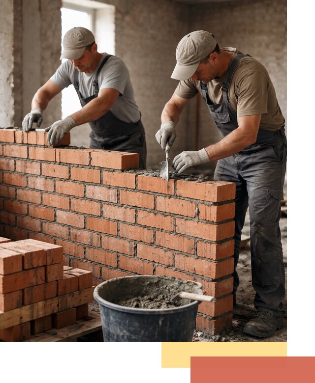 Кладка кирпичных перегородок под ключ в Гагарине