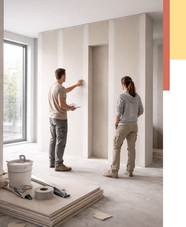 Зонирующая перегородка из гипсокартона в Гагарине от 2913 руб. под ключ | ОТДЕЛОЧНИК-Ггр