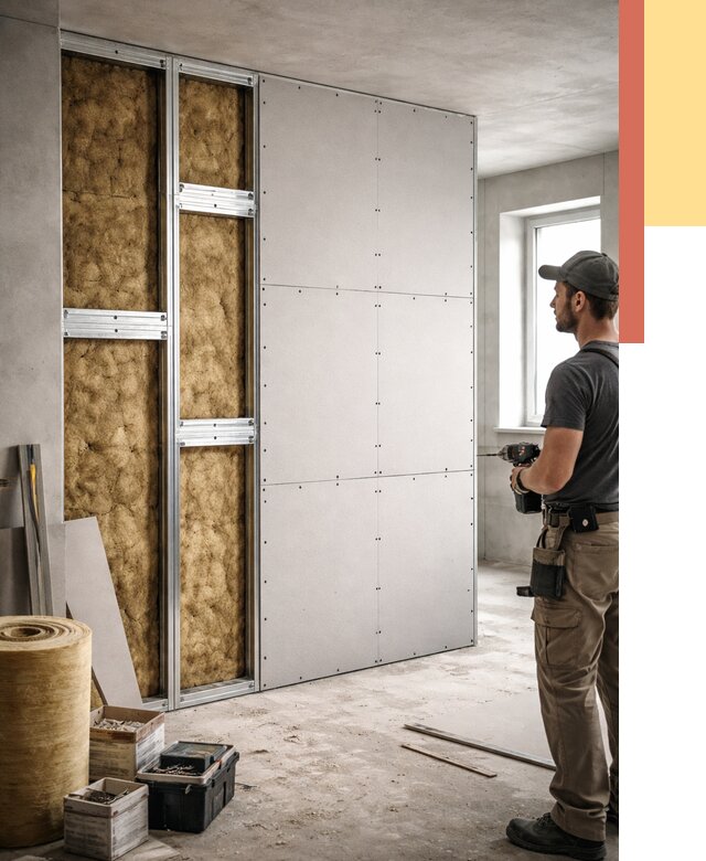 Усиленная перегородка под навеску в Гагарине от 13317 руб. — монтаж под ключ | ОТДЕЛОЧНИК-Ггр