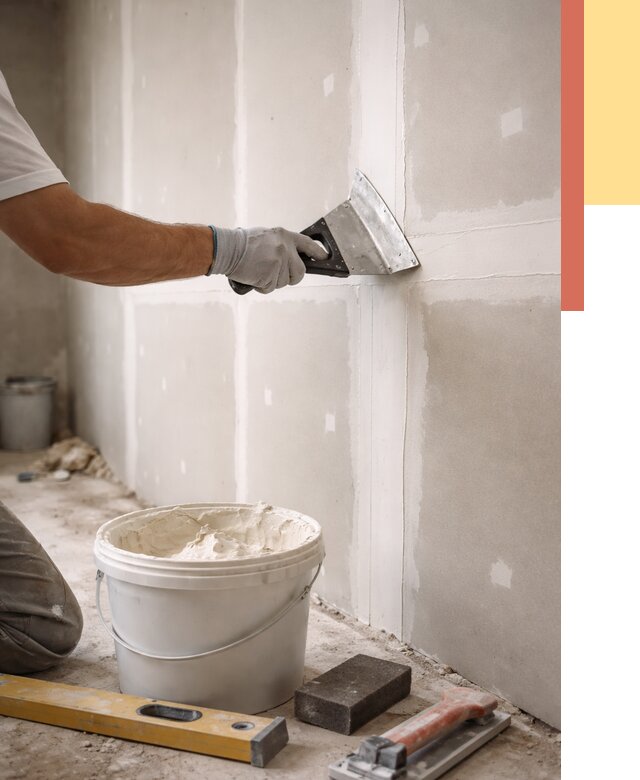 Шпаклевка перегородок из гипсокартона в Гагарине от 2601 руб. — услуги ОТДЕЛОЧНИК-Ггр