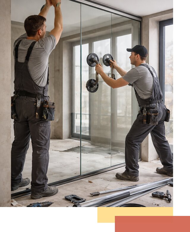 Цельностеклянные перегородки под ключ в Гагарине