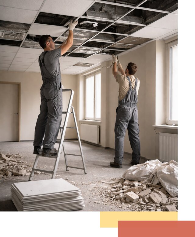 Демонтаж потолков Армстронг профессионально в Гагарине