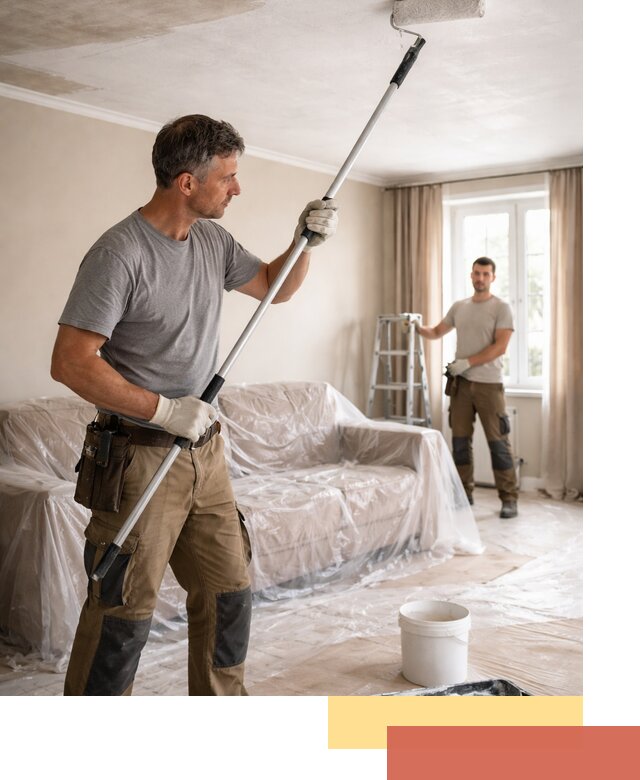 Грунтовка потолка в Гагарине — подготовка под покраску и отделку