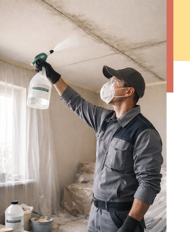 Антисептическая обработка потолка в Гагарине от 2601 руб. | ОТДЕЛОЧНИК-Ггр