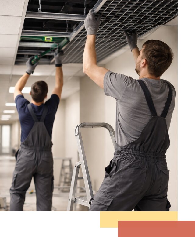 Монтаж потолка Грильято в Гагарине: установка под ключ качественно