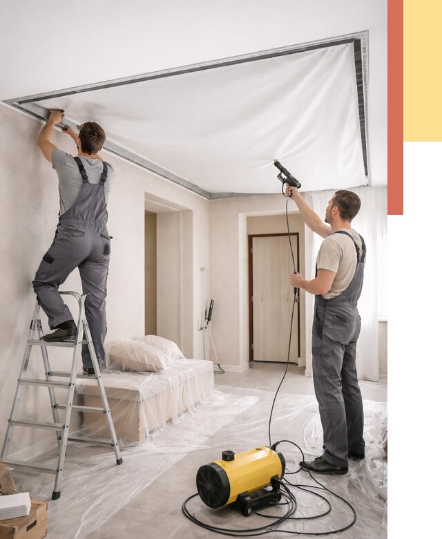 Монтаж натяжного потолка в прихожей в Гагарине от 2757 руб. под ключ | ОТДЕЛОЧНИК-Ггр