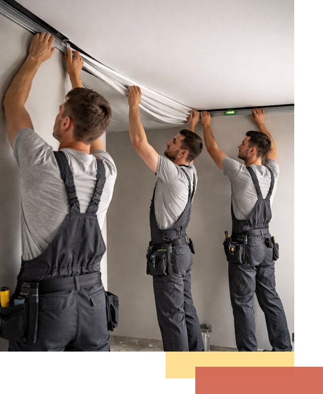 Теневые натяжные потолки в Гагарине: монтаж и отделка быстро и качественно