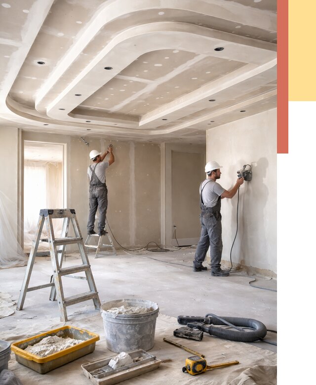 Многоуровневый потолок из гипсокартона в Гагарине от 780 руб. под ключ | ОТДЕЛОЧНИК-Ггр