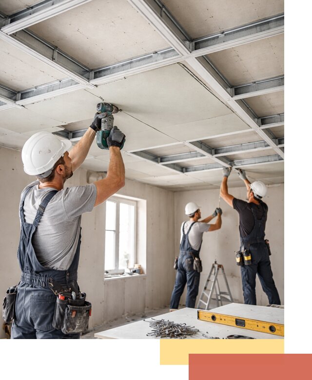 Кессонный потолок из гипсокартона под ключ в Гагарине