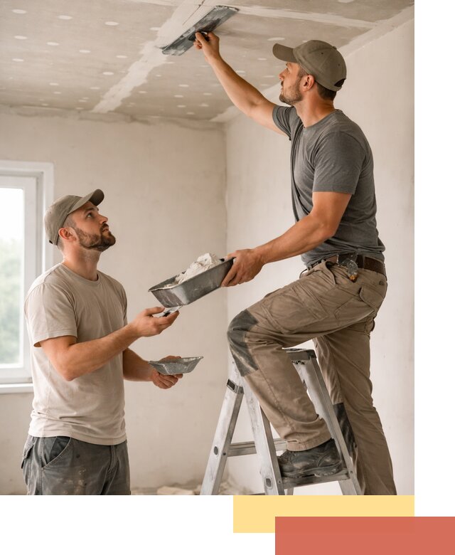 Шпаклевка потолка из гипсокартона в Гагарине качественно и быстро