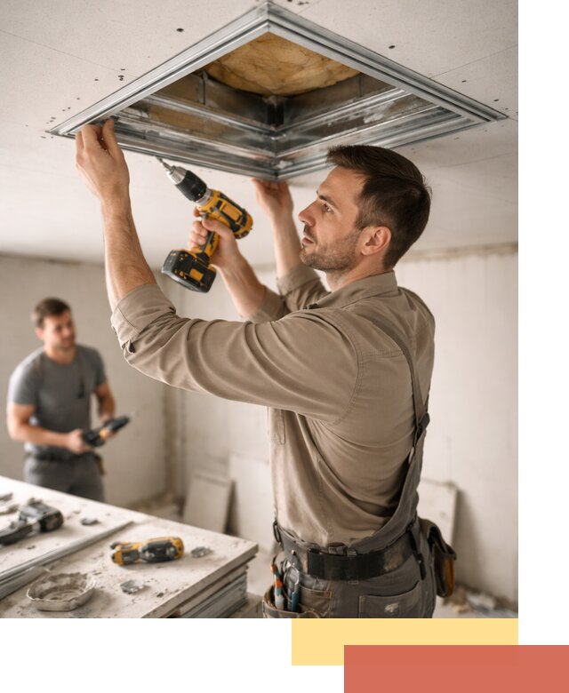 Монтаж люка в потолок из ГКЛ в Гагарине