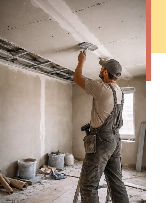 Ремонт потолка из гипсокартона в Гагарине от 676 руб./м² — быстро и недорого | ОТДЕЛОЧНИК-Ггр