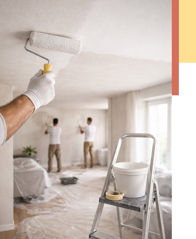 Покраска потолка акриловой краской в Гагарине от 2601 руб. | ОТДЕЛОЧНИК-Ггр