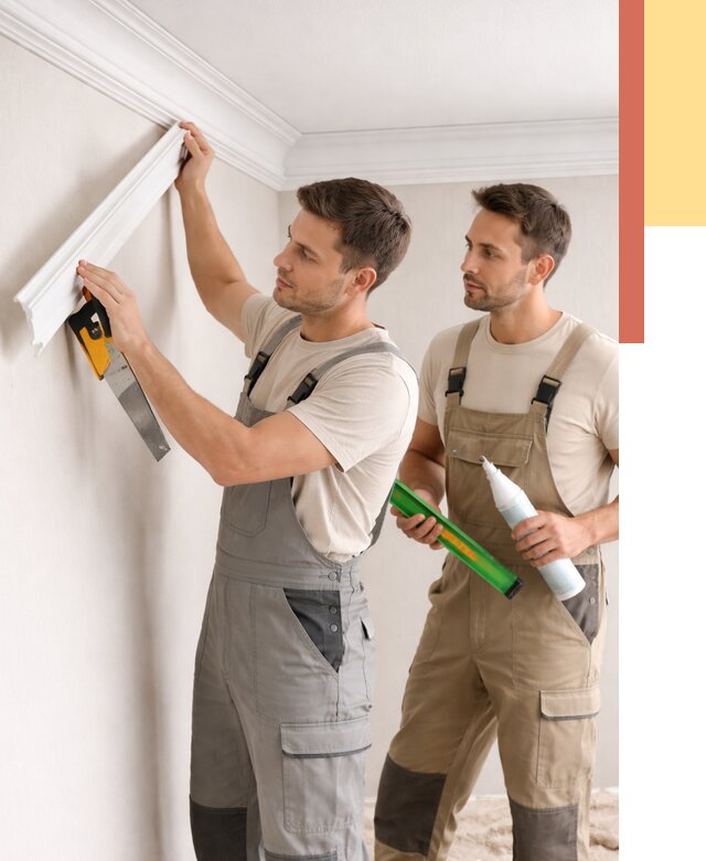 Монтаж потолочного плинтуса в Гагарине от 2393 руб. — быстро и недорого | ОТДЕЛОЧНИК-Ггр