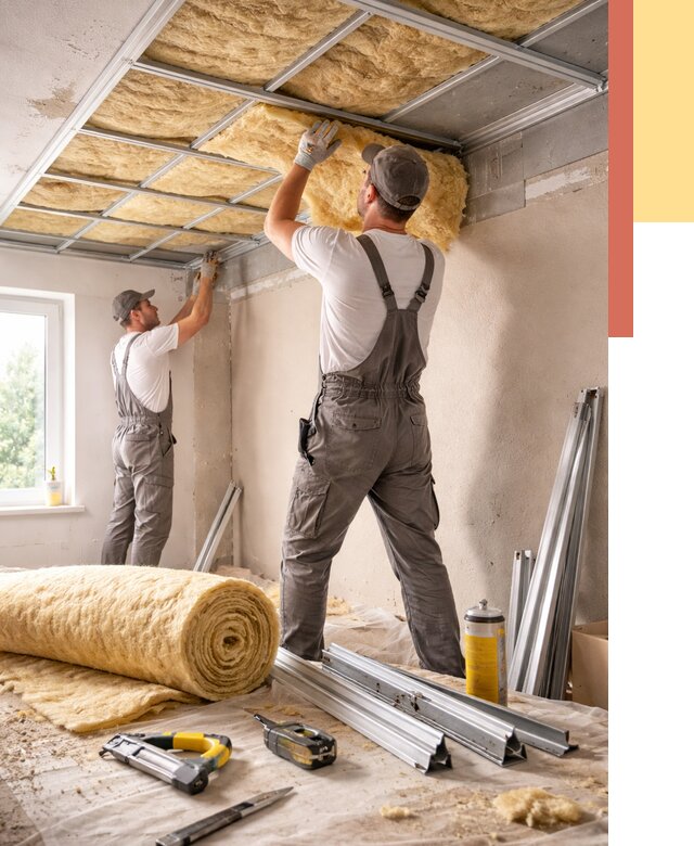 Утепление потолка в Гагарине от 7491 руб/м2 — недорого, быстро, под ключ | ОТДЕЛОЧНИК-Ггр