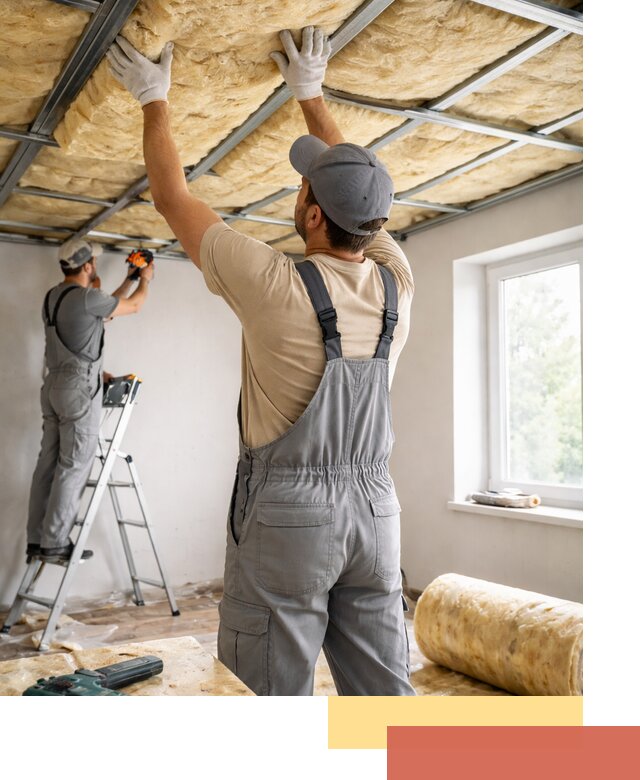 Утепление потолка под ключ в Гагарине качественно и быстро