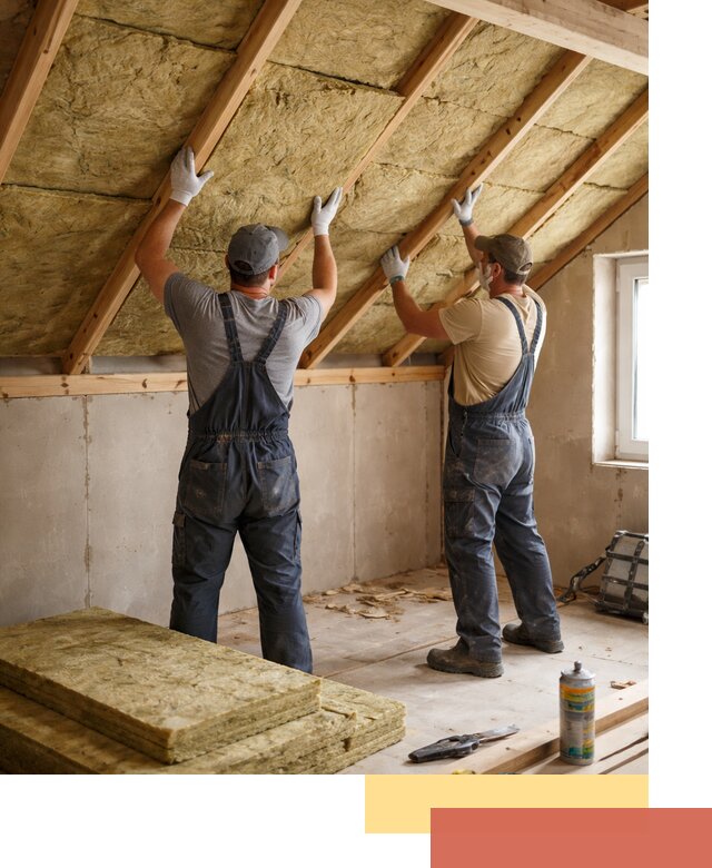 Утепление потолка минеральной ватой в Гагарине