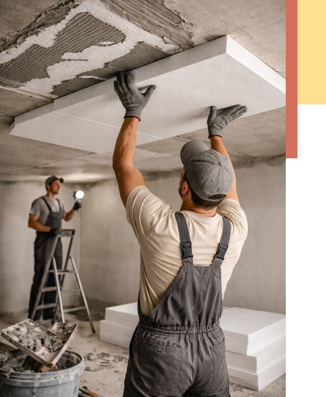 Утепление потолка пенопластом в Гагарине от 4682 руб/м2 — недорого и быстро | ОТДЕЛОЧНИК-Ггр